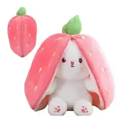Cute Rabbit with Strawberry Plush Toy – 40cm