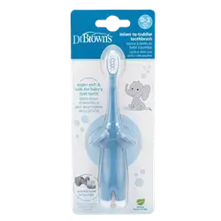 Infant To Toddler Toothbrush Blue Elephant 0-3 Years _ Dr. Brown's