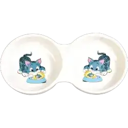 Trixie Dual Ceramic Bowl
