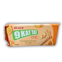 Ulker Turkish Orange Wafer Biscuits 114g