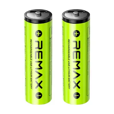 Remax AA Rechargeable Lithium USB Battery – 3071mWh, 2PCS