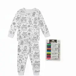 Color Me Pajama Princess With Fabric Markers