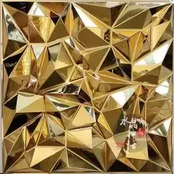 3D Wall Panels Electroplating Bright Gold D099