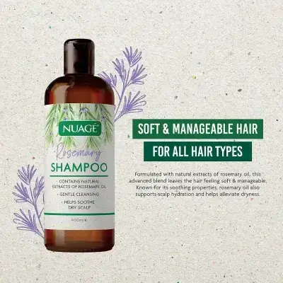 Nuage Rosemary Shampoo Contains Rosemary Extract + Proteins 400ml