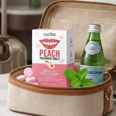 Sadoer Peach Toothpaste Tablet (30 Tablets)