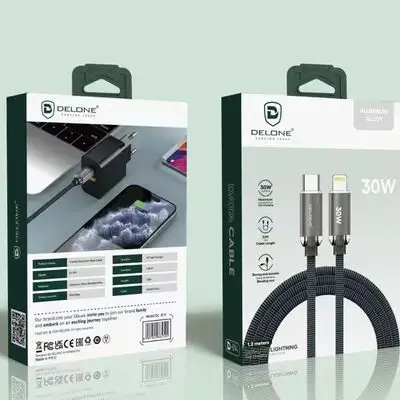 DELONE D-814 Type.C to Lightning cable 30W