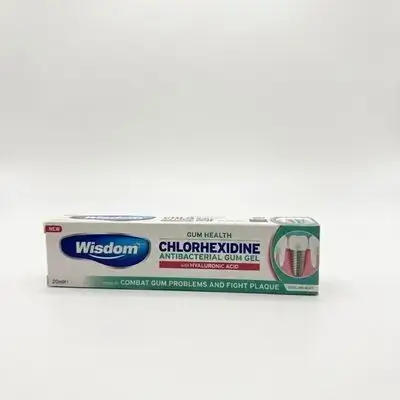 Wisdom chlorhexidine antibactrial gum gel with hyalironic acid 20ml