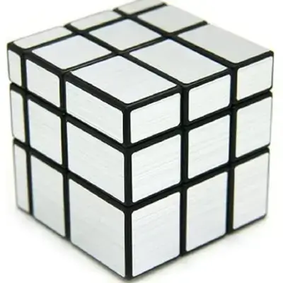 Mirror Cube 3x3x3 Different Shapes Silver Cube