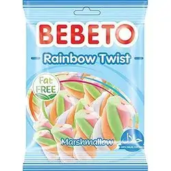 Bebeto Rainbow Twist Marshmallow 60 Gm