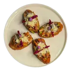 Pesto Chicken Bruschetta