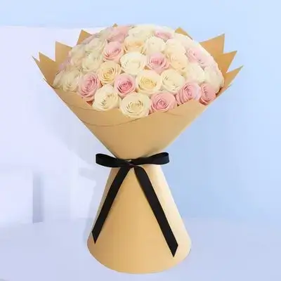Imported Natural Flower Bouquet – 80 Flowers