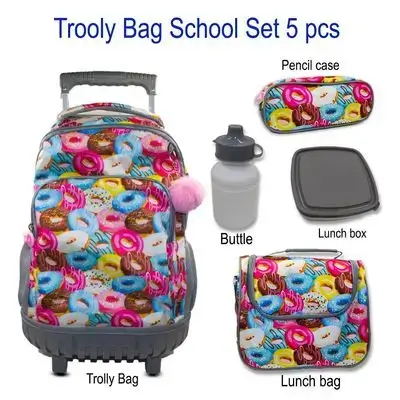 Trolley Bag School Set 5pcs