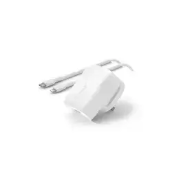 Belkin BOOST CHARGE USB-C Wall Charger  20W, USB-C PD Certified With PPS + 1M USB-C to Lightning Cable