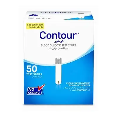 Contour Blood Glucose Test Strips – 50 Strips
