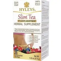 slim tea  herbal supplement for weight loss 25 foil envelope tea bags