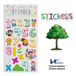 English number stickers