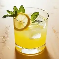 Lemon Juice And Mint With Salt