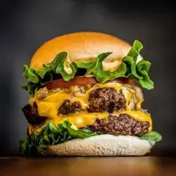 Meat Burger With Cheese