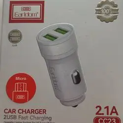 Car Charger 2 USB Fast Charging Micro