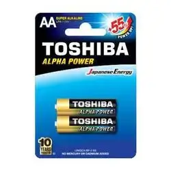 Toshiba Alpha Power AA Super Alkaline Batteries.