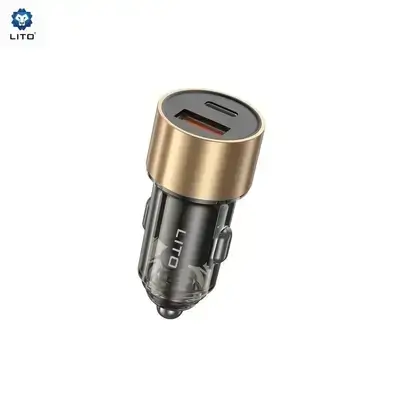 Lito C04 52W High-Power Dual Port Metal Car Charger (USB-C & USB-A)