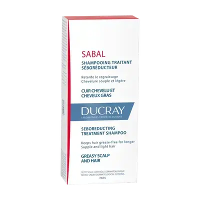 Sebum-regulating treatment shampoo//ducray شامبو دوكراي سابال العلاجي المنظم للدهون 200 مل