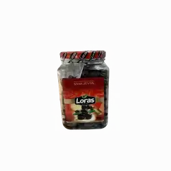 Loras black glass olives 900 g
