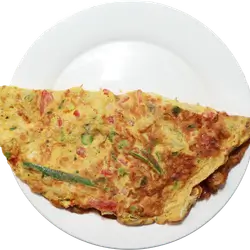Onions Scrambled Omelet