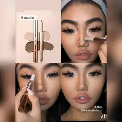SHEGLAM Fine Line 2-In-1 Nose Contour & Highlight Pen-Umber