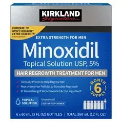Kirkland Signature Minoxidil Topical Solution 5% – Extra Strength for Men