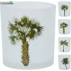 Tealıght Holder Glass 4Ass Des