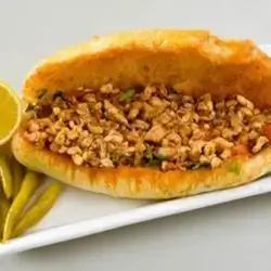 Chicken Tantouni Meal With Cheese On Bun