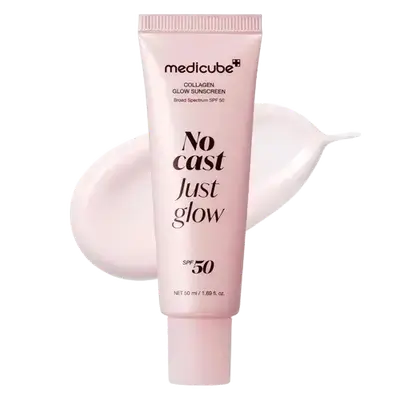 No Cast Just Glow Collagen Glow Sunscreen SPF50+ PA++++ 50ml _ medicube