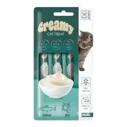 M-Pets Creamy Snack With Salmon & Beef Flavour 4x15g