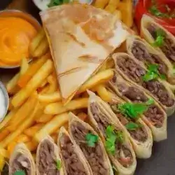Set El Sham Beef Shawarma Saj Meal