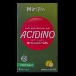 ACIDINO (FAST RELIIFE FROM ACIDITY ) 6 SACHET LEMON FLAVOUR