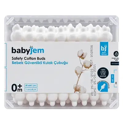 Safety Cotton Buds 0m+ 60pcs _ babyjem