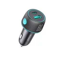 JOYROOM JR-CCN01 60W Multi-Color Car Charger with a Light Button