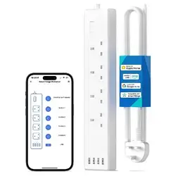 Meross 65W GaN Smart Power Strip with 4 AC Outlets and 3 USB Ports (2 USB-C PD / 1 USB-A)