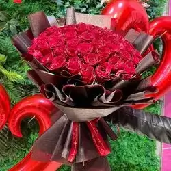 Bouquet Of Flowers With Accessories