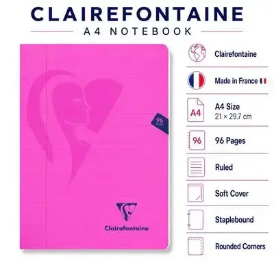 Notebook ,French ( A4) Size,69 pages.