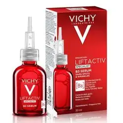 Vichy Liftactiv Specialist B3 Serum Dark Spots & Pigmentation, 30ml---فيشي ليفت أكتيف سبيشياليست سيروم B3 للبقع الداكنة والتجاعيد مع النياسيناميد 30ml