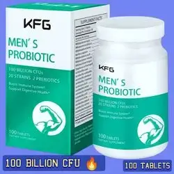 Probiotics 100 Billion CFU, 20 Strains, 2 Prebiotics, Supports Digestion, Immunity, Gut Health, Metabolism, Bad Breath, Nutrient Absorption, Potent Probiotic, 100 Tablets Probiotics