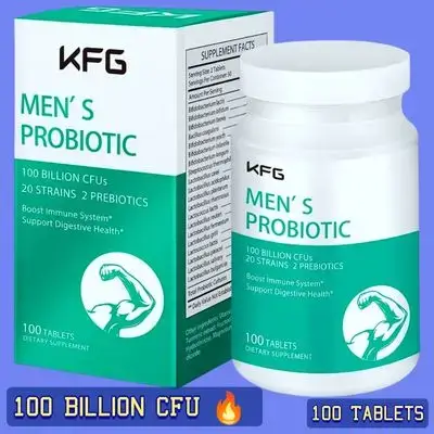 Probiotics 100 Billion CFU, 20 Strains, 2 Prebiotics, Supports Digestion, Immunity, Gut Health, Metabolism, Bad Breath, Nutrient Absorption, Potent Probiotic, 100 Tablets Probiotics