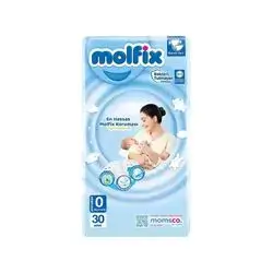 Molfix Size 0, Pack of 30 Baby Diapers