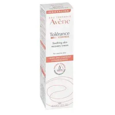 كريم Avene Tolerance Control المهدئ لاستعادة البشرة للبشرة شديدة الحساسية ، مرطب للوجه خالٍ من المواد الحافظة