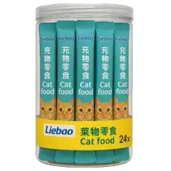 Liebao Lickable Cat Treat Codfish Flavor 15gx24