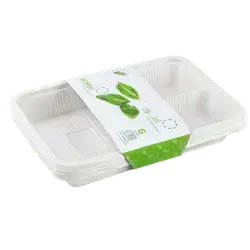 Medium colored square plate, 3*6 pieces