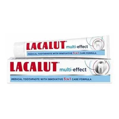 Lacalut Multi Effect Whitening Toothpaste for Complete Dental Care 75 mL