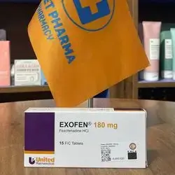 exofen 180mg fexofenadine 15 tablets